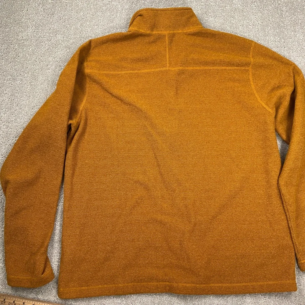 The North Face Pullover Men XLarge Gold 1/4 Zip Fleece‎ Athleisure Sweatshirt